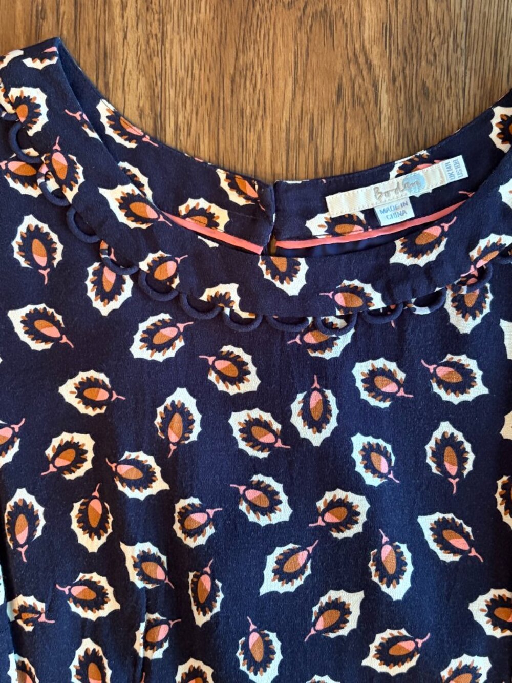 Boden dress 10 blue pink - Picture 5 of 11